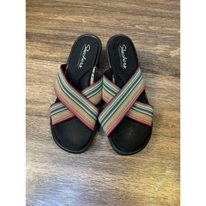 Skechers Rumbler Multicolor Strappy Memory Foam Open toe Size 9‎